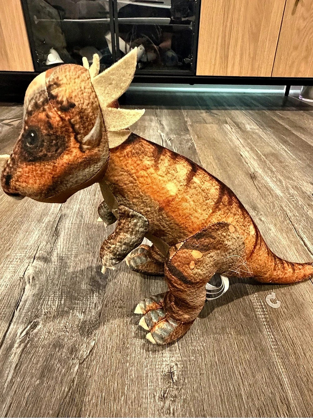Jurassic World Stygimoloch Stiggy Dinosaur Plush Toy Brown & Orange